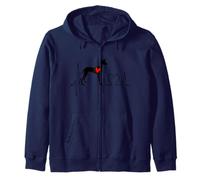 Podenco Canario Dog Heartbeat EKG Funny Dogs Lover & Owner Sudadera con Capucha