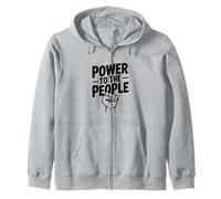 Poder al Pueblo Espíritu de protesta revolucionaria Sudadera con Capucha
