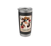 Poder Chicana: Poderoso, Misterioso, Audaz Vaso térmico de acero inoxidable de doble pared