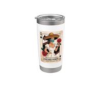 Poder Chicana: Poderoso, Misterioso, Audaz Vaso térmico de acero inoxidable de doble pared