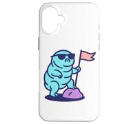 Poder de Tardígrado: Arte animal superviviente microscópico del oso de agua Carcasa para iPhone 16 Plus