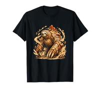 Poder Elemental de Tierra Perezoso Blindado Epic Rock Camiseta