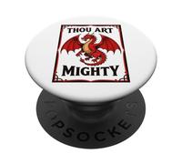 Poder en Defensa Rugby Red Dragon PopSockets PopGrip Adhesivo