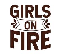 poder femenino Calcomanías de pared de PVC 67.2x76.2cm Se puede modificar y añadir información Café