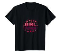 Poder Femenino: Empoderando la Fuerza y la Unidad Femeninas Camiseta, Niños, Negro, 3 años