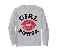 Poder Femenino Feminista para Mujeres y niñas, Feminismo, Regalos Vintage, Labios Manga Larga