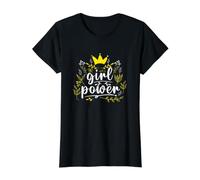 Poder Femenino Igualdad De Poder Feminista Camiseta gráfica económica, Mujer, Negro, M