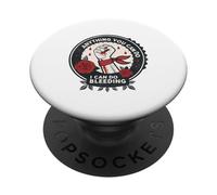 Poder feminista Cualquier cosa que puedas hacer, puedo hacer sangrado PopSockets PopGrip Adhesivo