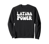 Poder Latina Mes de la Herencia Hispana Latina Cool Groovy Sudadera