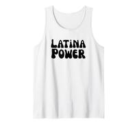 Poder Latina Mes de la Herencia Hispana Latina Divertido Groovy Camiseta sin Mangas