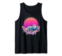 Poder prehistórico de Triceratops Dinosaur Glitch Camiseta sin Mangas