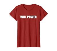 Poder Will Camiseta, Mujer, Arándano, XXL