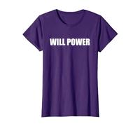 Poder Will Camiseta, Mujer, Morado, M