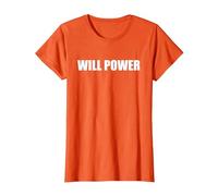 Poder Will Camiseta, Mujer, Naranja, XS