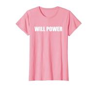 Poder Will Camiseta, Mujer, Rosado, XXL