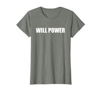 Poder Will Camiseta, Mujer, Verde Militar Jaspeado, L