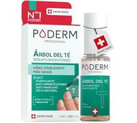 Poderm 5 en 1 Sérum Booster Uñas - Tea Tree | Tratamiento Antimanchas & Reparador para Uñas Dañadas - 6 ML | Nutre & Purifica | Aceite Esencial 100% Natural | Desarrollado por un Podólogo en Suiza