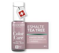 PODERM - ESMALTE DE UÑAS TEA TREE PARA HONGOS DE UÑAS - COLOR PARMA - TRATAR LAS UÑAS AMARILLAS/DAÑADAS - Esmastas-cuidado - Previene y trata HONGOS - CUIDADO 2 IN 1 - FÓRMULA ÚNICA - Hecho en Suiza