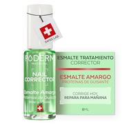 PODERM Esmalte de Uñas Corrector para Uñas Mordidas - Amargo | Crea una Barrera Protectora y Acabado Brillante - 8 ml | Sabor Duradero con Proteínas de Guisante | Desarrollado por un Podólogo en Suiza