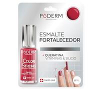 PODERM - Esmalte endurecedor para uñas BIOTINA SILICIO KERATINA - Fortalece y repara las uñas dañadas, debilitadas o quebradizas por el semipermanente o el envejecimiento - Manos y Pies - SWISS MADE
