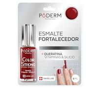 PODERM - Esmalte endurecedor para uñas BIOTINA SILICIO KERATINA - Fortalece y repara las uñas dañadas, debilitadas o quebradizas por el semipermanente o el envejecimiento - Manos y Pies - SWISS MADE