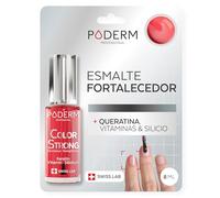 PODERM - Esmalte endurecedor para uñas BIOTINA SILICIO KERATINA - Fortalece y repara las uñas dañadas, debilitadas o quebradizas por el semipermanente o el envejecimiento - Manos y Pies - SWISS MADE