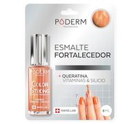 PODERM Esmalte Fortalecedor de Uñas - Sunkissed | Repara y Fortalece Uñas Dañadas y Debilitadas por Esmaltes Semipermanentes | Biotina, Silicio y Queratina | Desarrollado por un Podólogo en Suiza