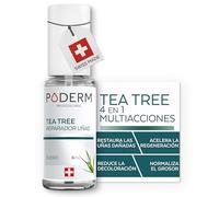 PODERM Tea Tree Reparador de Uñas 6 ml - Sérum 4-en-1 | Mejora el aspecto de uñas dañadas, amarillentas y apagadas - Uniformiza el grosor - Resultados visibles desde el primer día - Swiss Made