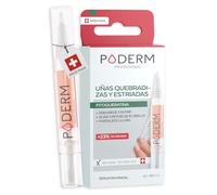 PODERM Tratamiento 5 en 1 Bolígrafo para Uñas Quebradizas, Estriadas, Fragilizadas, Dañadas y Descamadas - 4ML | Twist & Go Endurecedor Extra Fuerte con Fitoqueratina | Creado por un Podólogo en Suiza