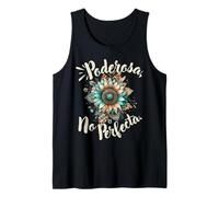 Poderosa No Perfecta Girasol Boho Camiseta sin Mangas