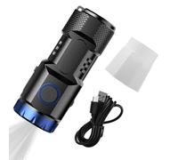 Poderosas linternas pequeñas - Linterna LED para camping, senderismo, emergencia | Alto lumen, impermeable, tamaño de bolsillo, luz portátil para autodefensa, aventuras al aire libre, lectura nocturna