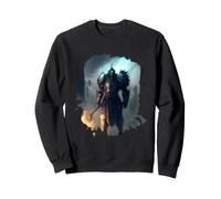 Poderoso Caballero en Armadura con Espada de Fuego Sudadera