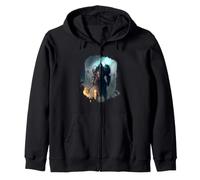 Poderoso Caballero en Armadura con Espada de Fuego Sudadera con Capucha