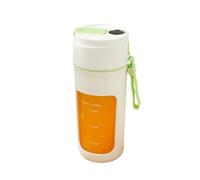Poderoso Licuadora portátil de plástico, taza exprimidora portátil de 6 hojas, licuadora compacta de tamaño Personal, recargable por USB-C, 340ml/11,9oz compacto(Groen)