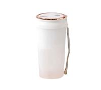 Poderoso Licuadora portátil de plástico, vaso exprimidor portátil de 6 cuchillas, apagado automático de 40s, Ideal for batidos, mezcla de hielo, jugo compacto(Weiß)