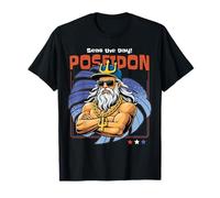 Poderoso Poseidón Dios del Mar Antigua Grecia Mitología Camiseta