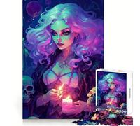 Poderoso Rompecabezas de brujería de 1000 Piezas para Adolescentes Juguete para desarrollar la Habilidad y la razón Sin estrés Corte preciso Un Regalo Encantador 38x52cm