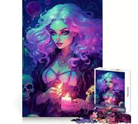 Poderoso Rompecabezas de brujería de 1000 Piezas para Adultos Regalos para Fortalecer la Memoria y Disfrutar de Momentos de Serenidad Borde de Calidad Artículo de Santa Claus 50x75cm