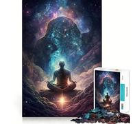 Poderoso Rompecabezas de meditación de 1000 Piezas para Adultos Juguete Intelectual para la relajación y diversión Pieza de Arte 38x52cm