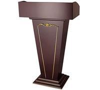 Podio acrílico para conferencias, diseño de madera para hostelería, soporte de presentación profesional, atril ideal para eventos, servicio al cliente y discursos