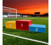 Podio apilable de madera para ganadores de primer segundo y tercer lugar, impermeable, para deportes de pista y campo, gimnasia, deportes acuáticos, competiciones de pelota en interiores y exteriores
