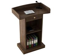 Podio con Cassetto - Soporte perfecto para hablar en público para ceremonias, eventos de negocios, bodas y presentaciones - Soporte de exhibición resistente, elegante y funcional