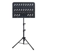 Podio de Atril para Música Atriles Portátiles Para Música Soporte Para Partituras De Metal Con Altura Ajustable Atril para Partituras Musica(Black)