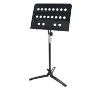 Podio de Atril para Música Soporte de música de altura ajustable, soporte de metal plegable para partituras, soporte para libros, conciertos, iglesias y hogares Atril para Partituras Musica(Black-1)