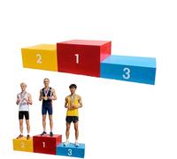 Podio de medallas apilable con capacidad de carga de 1750 libras para premios de primer lugar, 2º y tercer lugar, construcción de acero duradero para eventos deportivos