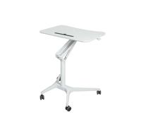 Podio portátil para Iglesia, púlpito de Conferencia Ajustable 360° con Patas giratorias, Soporte para Altavoz móvil, Atril Blanco Ligero para Eventos y Culto.