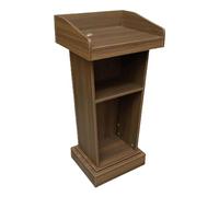 Podios sólidos Atril clásico Podio de Madera Maciza Base tapizada Púlpitos Discurso Ceremonia Recepción Escritorio del Cliente Iglesia Escuela Soporte de podio Clásico Elegan