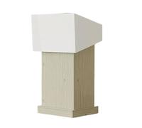 Podium con cajón de almacenamiento, escritorio de pie de altura ajustable para receptores de iglesia, presentaciones de boda, eventos, hablar en público