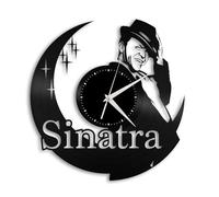 PODODO Frank Sinatra - Reloj de pared de vinilo romántico, idea de regalo para él, decoración de pared, diseño vintage, oficina, bar, habitación, decoración del hogar