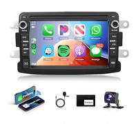 Podofo Radio de coche 7 pulgadas 2 DIN inalámbrico Carplay Android Auto Bluetooth pantalla táctil WiFi/GPS Navi HiFi/RDS/FM+AHD